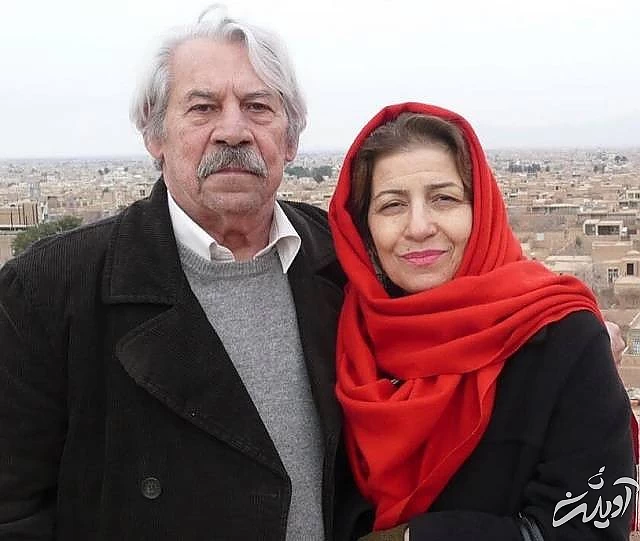 احترام برومند و همسرش